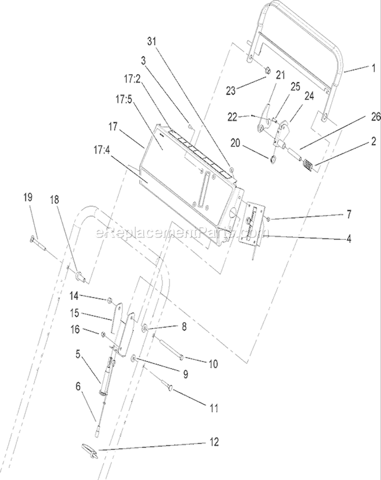 Page D Diagram and Parts List for 22191 280000001-280999999 - 2008 Toro Lawn Mower