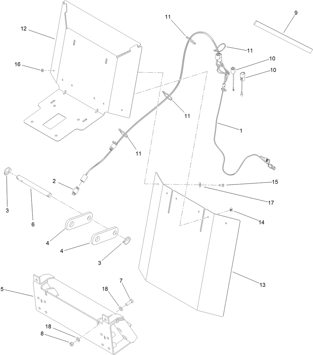 Backhoe Fit-Up Kit Assembly Diagram and Parts List for 23126  Toro Lawn Tractor Accessories