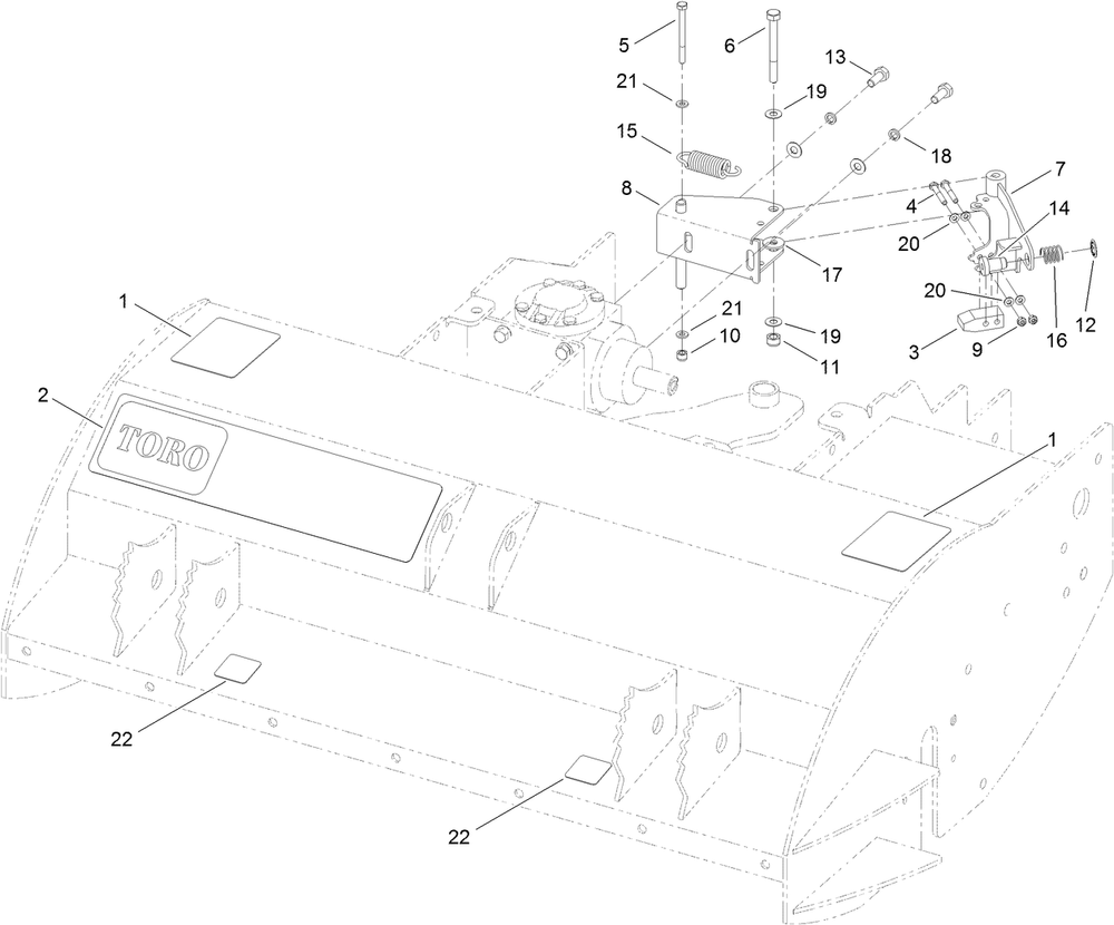 Brake Assembly Diagram and Parts List for 2720 410300000 - 999999999 Toro Lawn Tractor Accessories