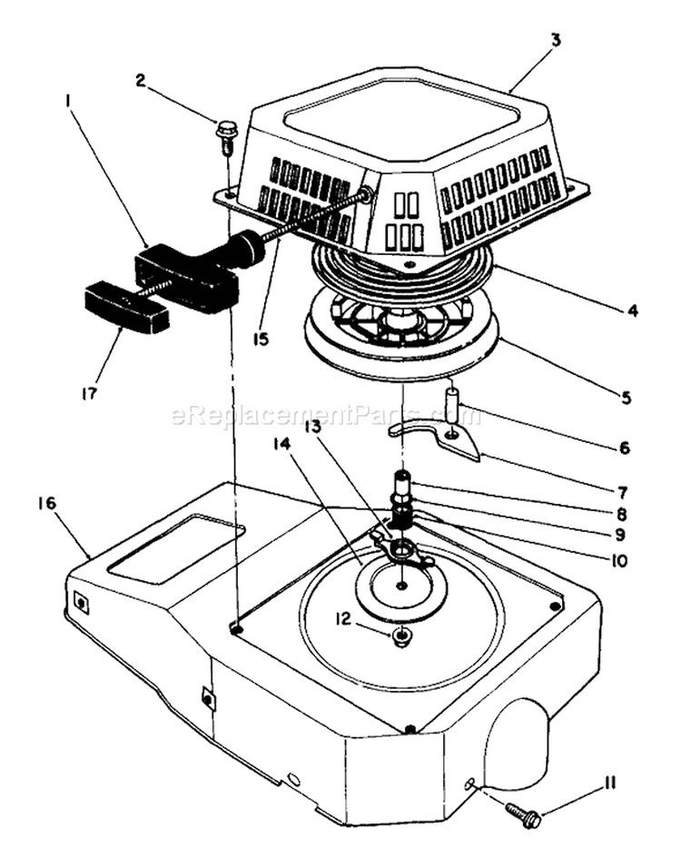 Engine Diagram and Parts List for 22621C 9000001-9999999 - 1989 Toro Lawn Mower