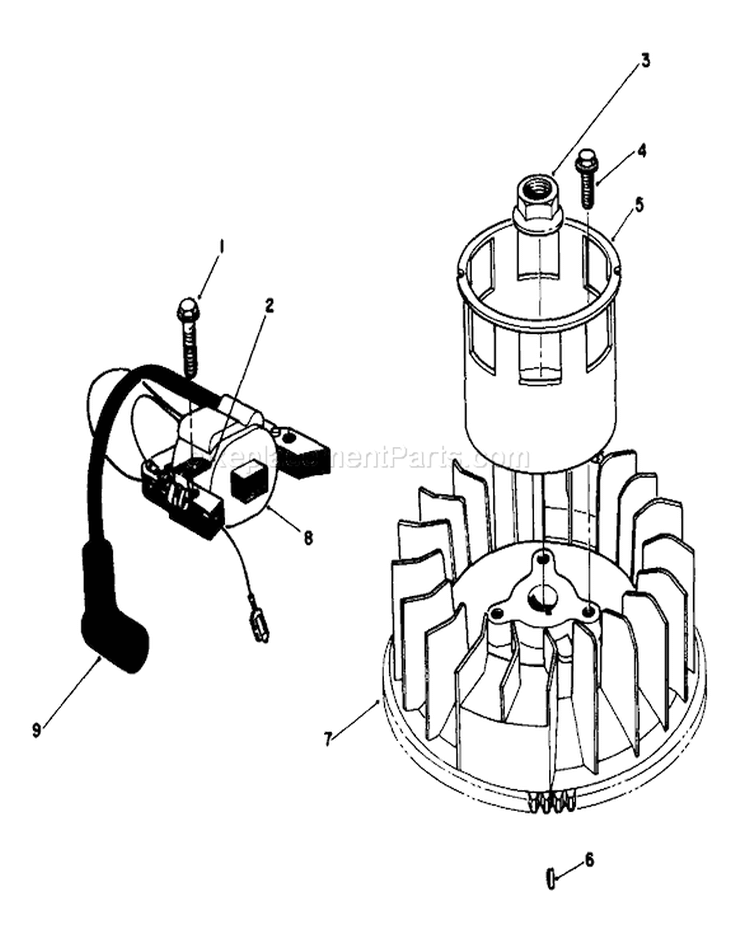 Page E Diagram and Parts List for 22621C 9000001-9999999 - 1989 Toro Lawn Mower