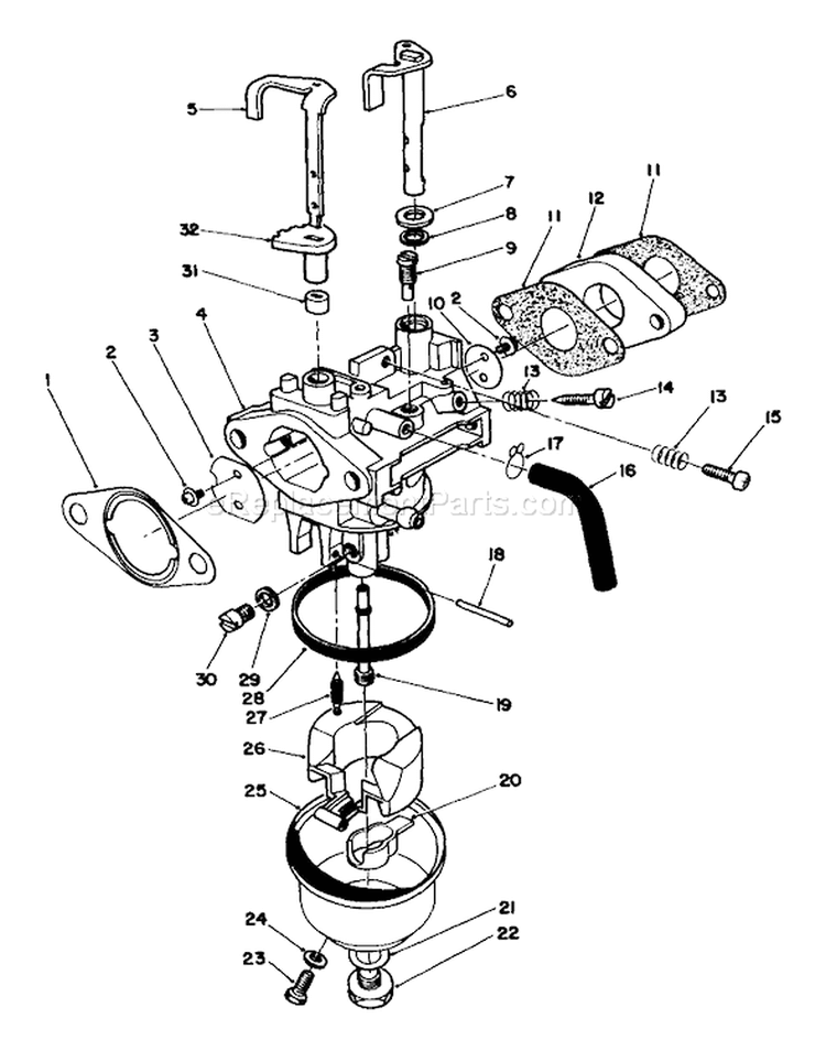 Page G Diagram and Parts List for 22621C 9000001-9999999 - 1989 Toro Lawn Mower