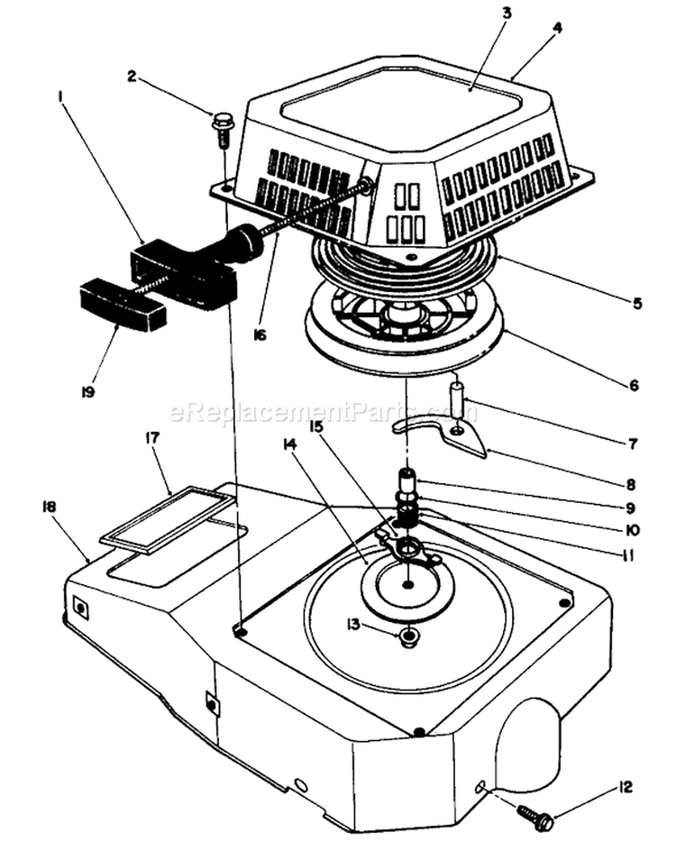 Engine Diagram and Parts List for 22621 9000001-9999999 - 1989 Toro Lawn Mower