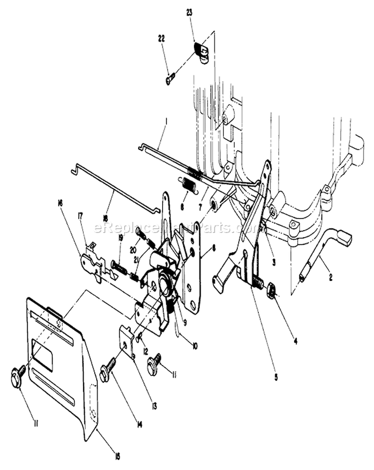 Page F Diagram and Parts List for 22621 9000001-9999999 - 1989 Toro Lawn Mower