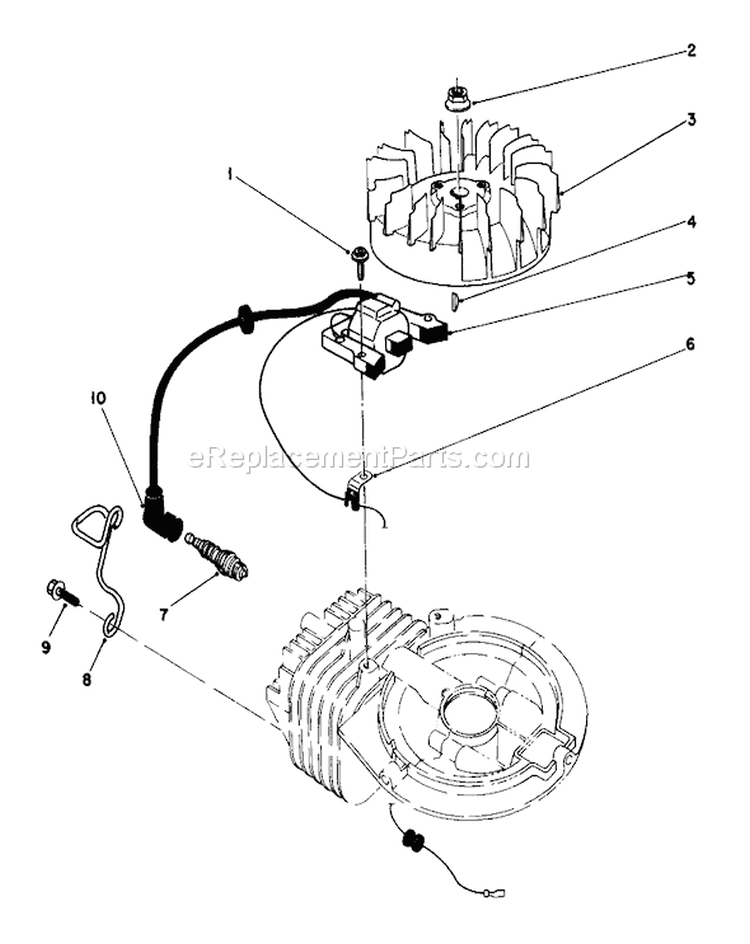 Page C Diagram and Parts List for 22710C 9000001-9999999 - 1989 Toro Lawn Mower