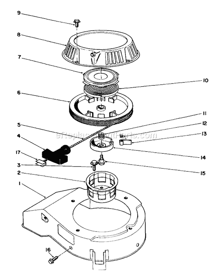 Page G Diagram and Parts List for 22710C 9000001-9999999 - 1989 Toro Lawn Mower