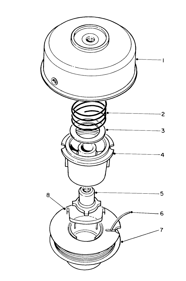 Single Line Bump Feed Cutter Head (Optional) Diagram and Parts List for 51652 2000001 - 2999999 Toro Trimmer