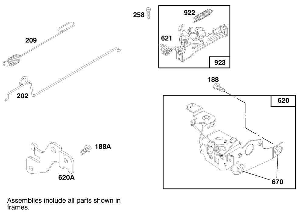 Engine Briggs & Stratton Model 12h802-0658-01 Diagram and Parts List for 20469 7900001 - 7999999 Toro Lawn Mower