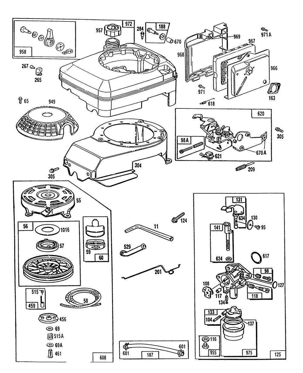Engine Model No. 124702-0137-01 Diagram and Parts List for 20667 0000001 - 0999999 Toro Lawn Mower