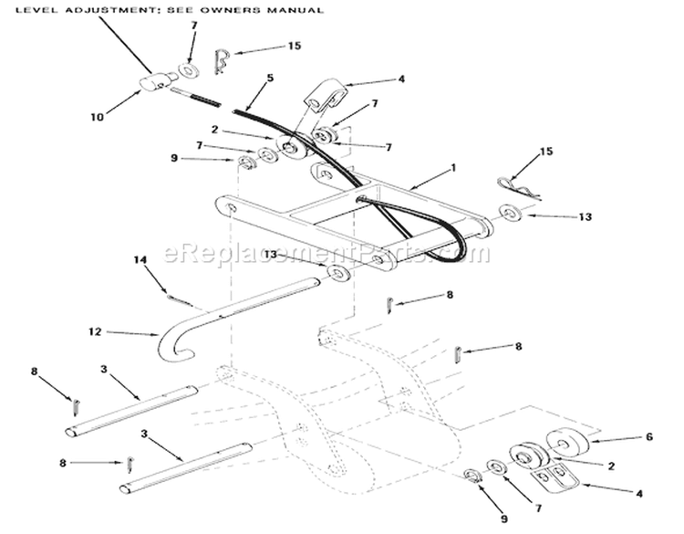 32 In./81cm Mower-Front Mount Diagram and Parts List for 23-11BP03 1984 Toro Lawn Tractor