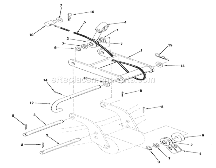 32 & 36 In/81 & 92 Cm Front Mount-8 & 11 Hp Riders Diagram and Parts List for 23-11BP01 1982 Toro Lawn Tractor