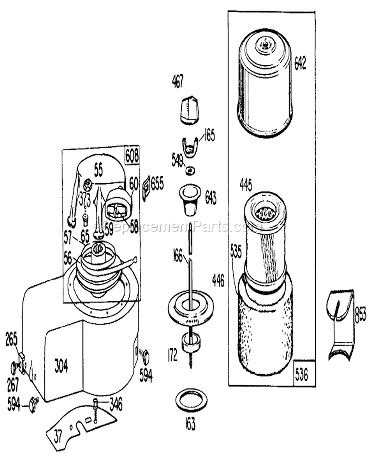 Page C Diagram and Parts List for 23022 3000001-3999999 - 1983 Toro Lawn Mower