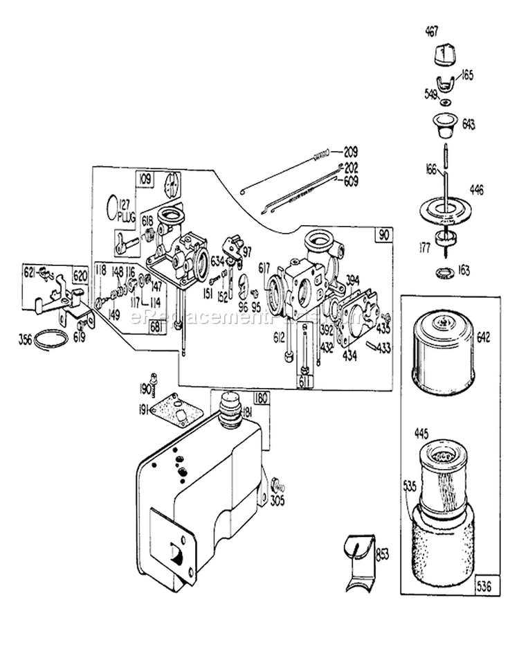 Page C Diagram and Parts List for 23158 2000001-2999999 - 1982 Toro Lawn Mower