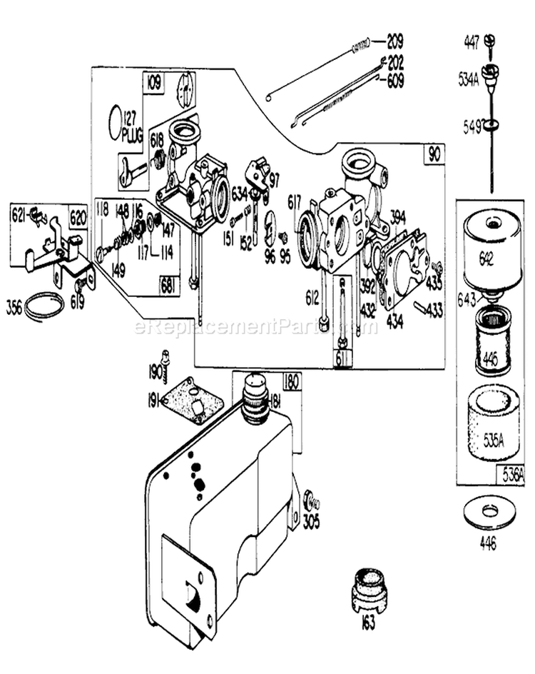 Page C Diagram and Parts List for 23158 9000001-9999999 - 1979 Toro Lawn Mower