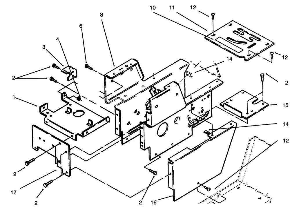 Hood Stand And Supports Diagram and Parts List for 73380 4900001 - 4999999 Toro Lawn Tractor