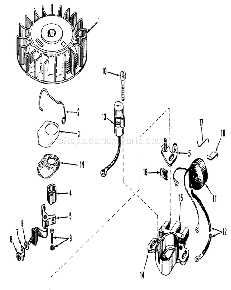 Magneto Model No. 610689a Diagram and Parts List for 23267 9000001-9999999 - 1979 Toro Lawn Mower