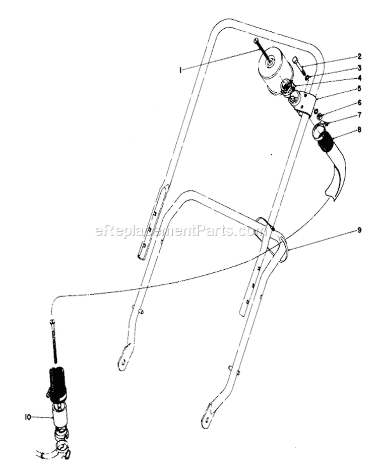 Remote Air Cleaner Kit No. 28-0580 Diagram and Parts List for 23333 8000001-8999999 - 1978 Toro Lawn Mower