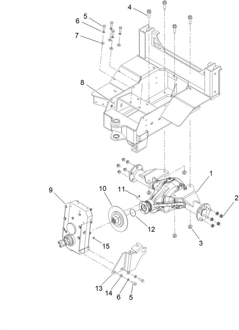 Rear Axle Assembly Diagram and Parts List for 25530T 323000000 - 999999999 Toro Lawn Tractor Accessories