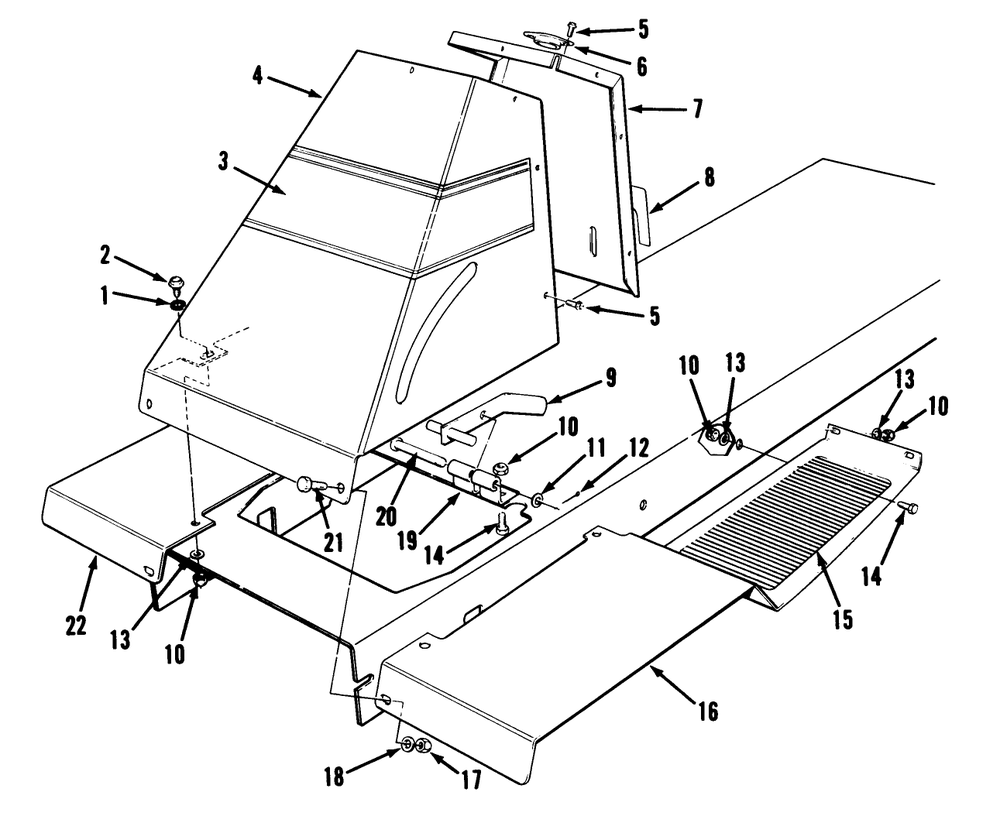 Front Tower Assembly Diagram and Parts List for 56145 0000001 - 0999999 Toro Lawn Tractor