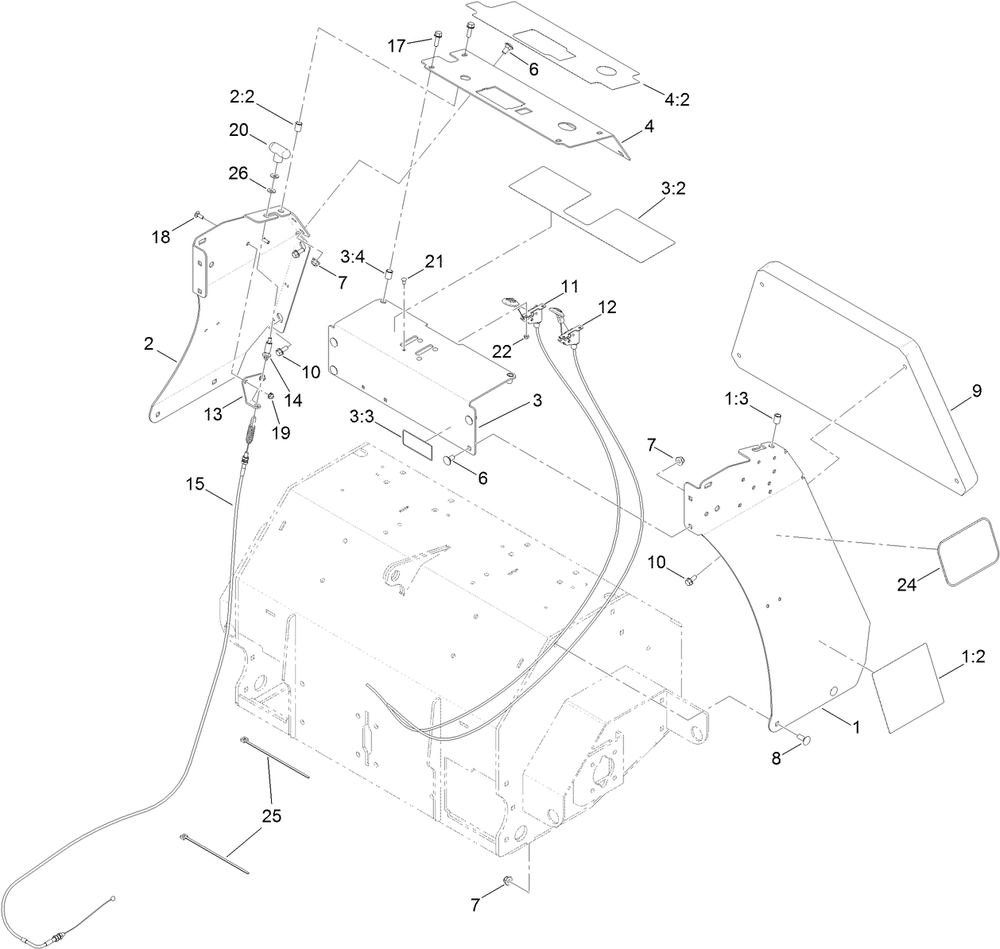 Tower Assembly Diagram and Parts List for 39521 409760523-999999999 Toro Aerator