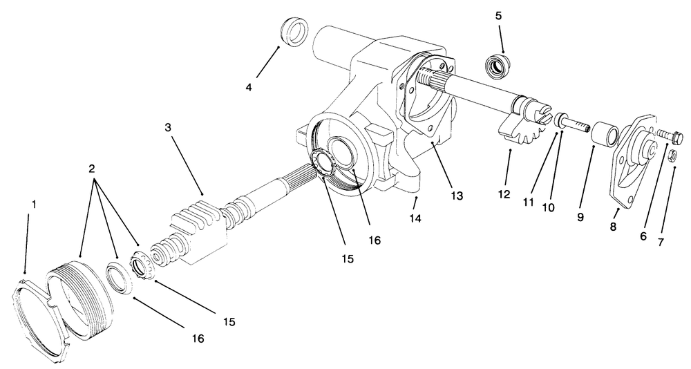 Steering Gear Assembly No. 41-8820 Diagram and Parts List for 30620 690001 - 699999 Toro Lawn Tractor