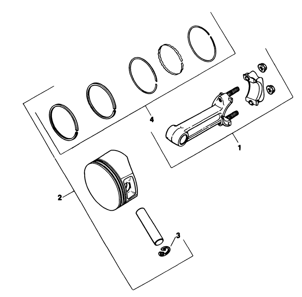 Piston & Rod-Engine Kohler Model No. M18qs-24657 (Continued) Diagram and Parts List for 30718 1000001 - 1999999 Toro Lawn Tractor