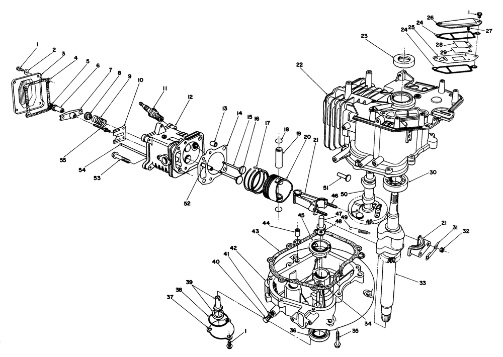 Engine Assembly (Continued)(Model No. Vmh7) Diagram and Parts List for 20622 8000001 - 8999999 Toro Lawn Mower