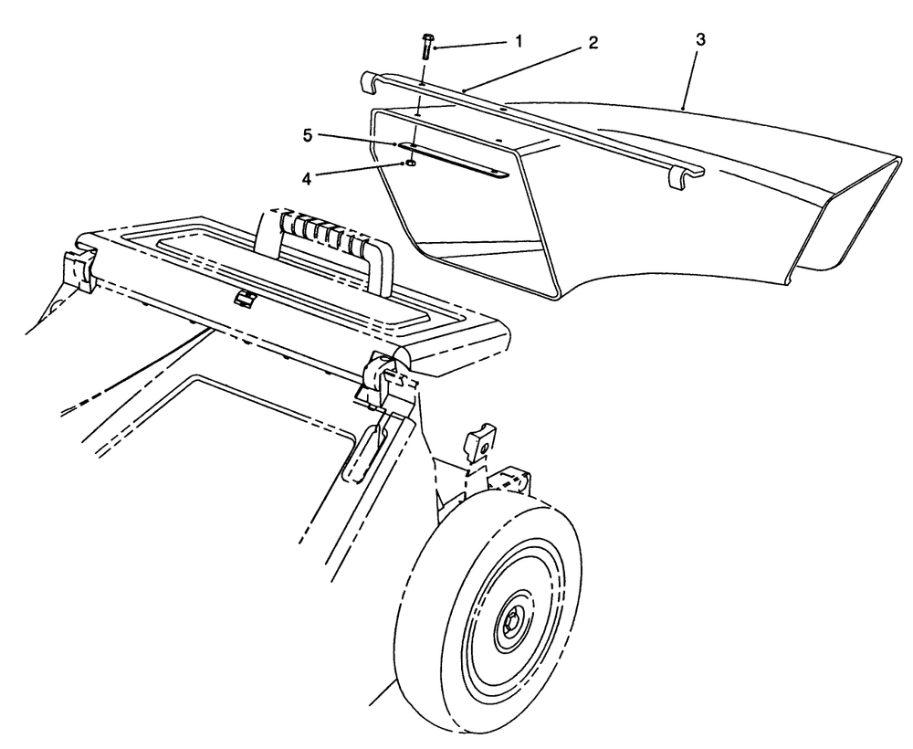 Side Discharge Chute Model No. 59112 (Optional) Diagram and Parts List for 26651 9000001 - 9999999 Toro Lawn Mower