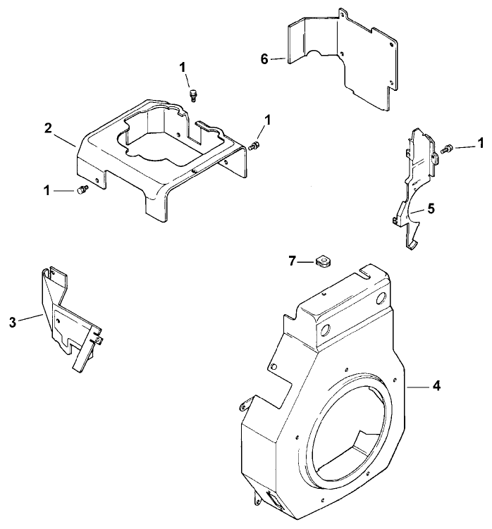 Blower Housing & Baffles (Model 73449 Only) Diagram and Parts List for 73449 9900001 - 9999999 Toro Lawn Tractor
