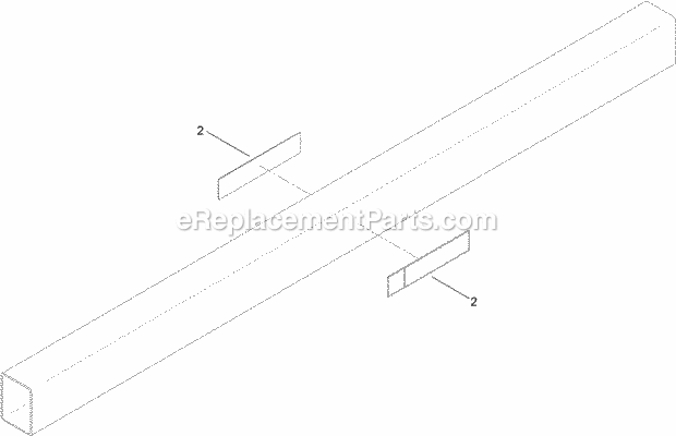 5 Foot Restraint Bar And Decal Assembly No. 1 Diagram and Parts List for 25444  Toro Lawn Tractor Accessories