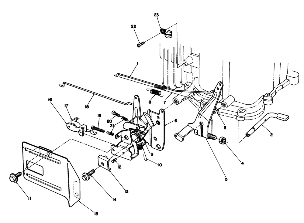 Governor Assembly (Model No. Vml0-2) Diagram and Parts List for 20211 1000001 - 1999999 Toro Lawn Mower