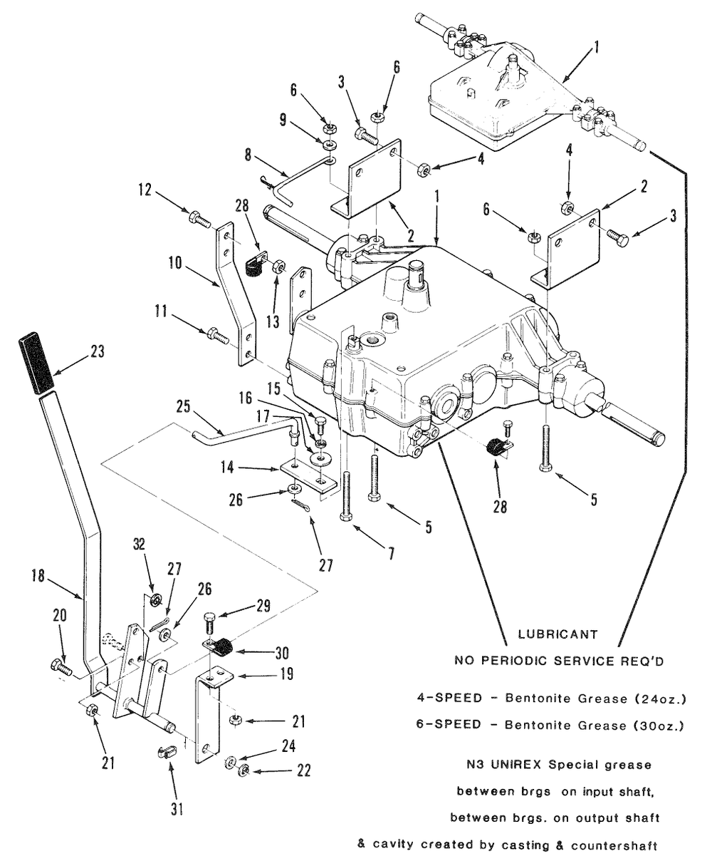 Section 2-Mechanmcal Transmission Diagram and Parts List for R3-12B601  Toro Lawn Tractor