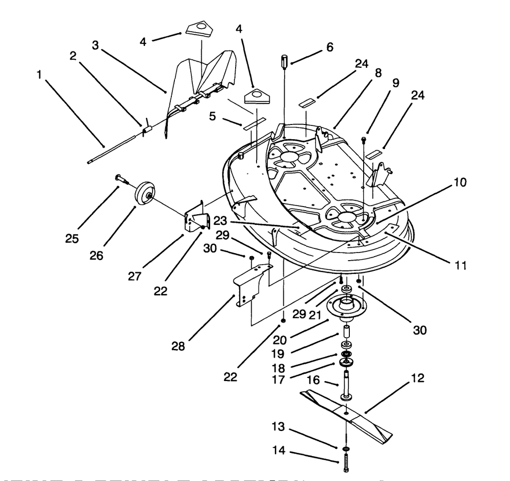 Housing & Spindle Assembly (38" Cutting Unit) (Model No. 71213 Only) Diagram and Parts List for 71191 4900001 - 4999999 Toro Lawn Tractor