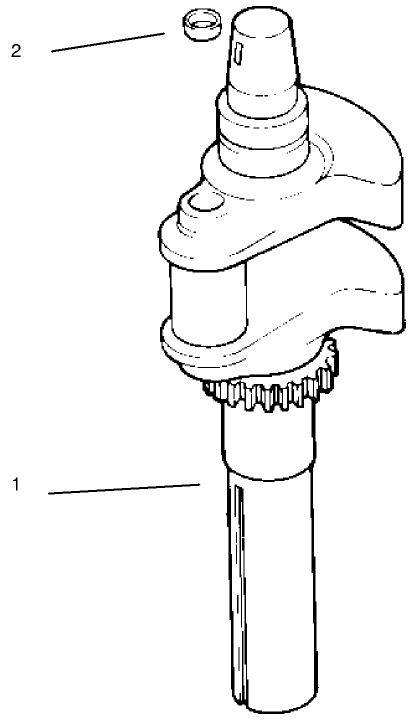 Crankshaft Diagram and Parts List for 30183 890001 - 899999 Toro Lawn Tractor Accessories