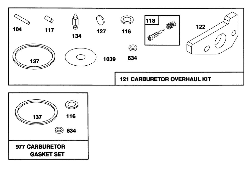 Engine Gts-150 (Model No. 20465 Only)(Model No. 97772-0110-02) Diagram and Parts List for 20465 5900001 - 5999999 Toro Lawn Mower