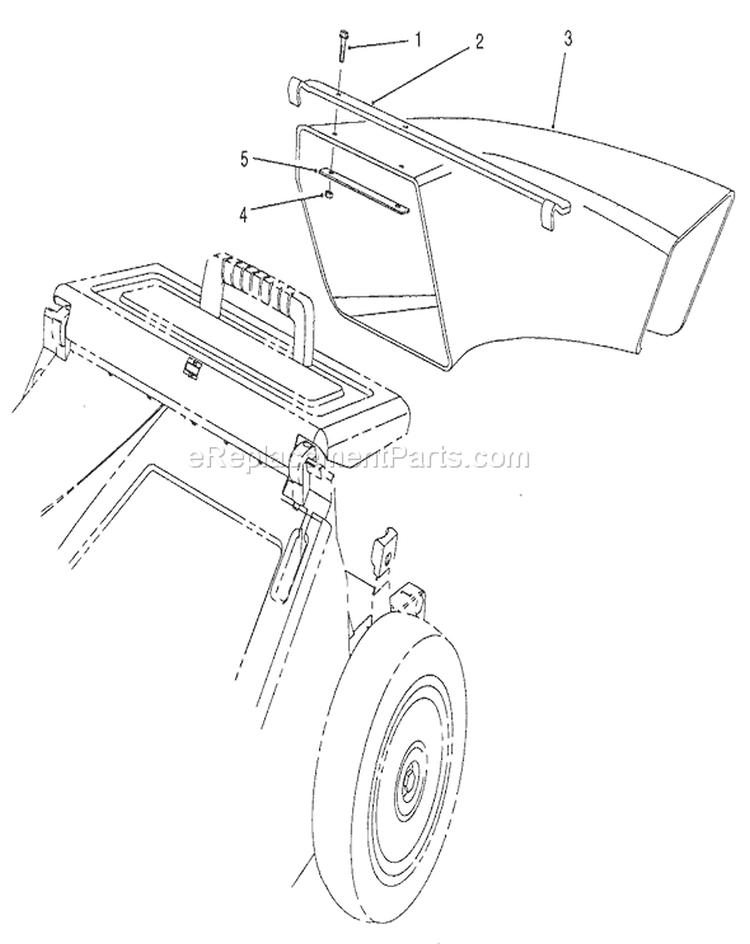 Side Discharge Chute Model No. 59112 Diagram and Parts List for 26620B 2000001-2999999 - 1992 Toro Lawn Mower