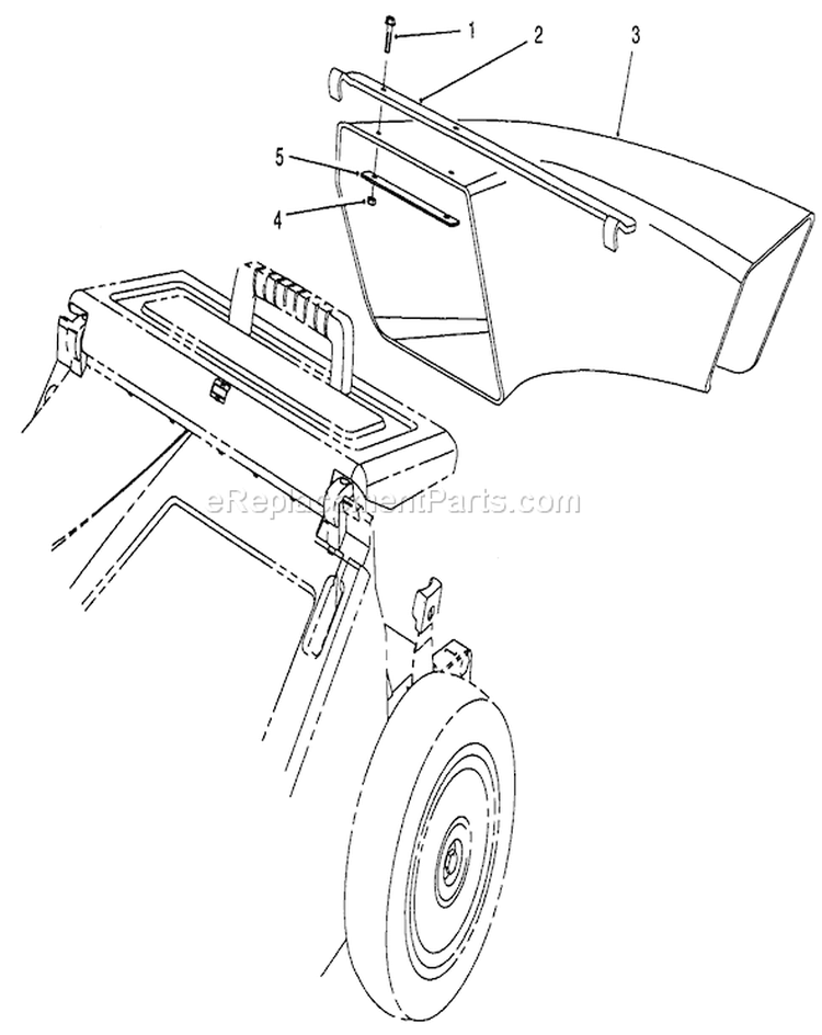 Side Discharge Chute Model No. 59112 Diagram and Parts List for 26621B 1000001-1999999 - 1991 Toro Lawn Mower