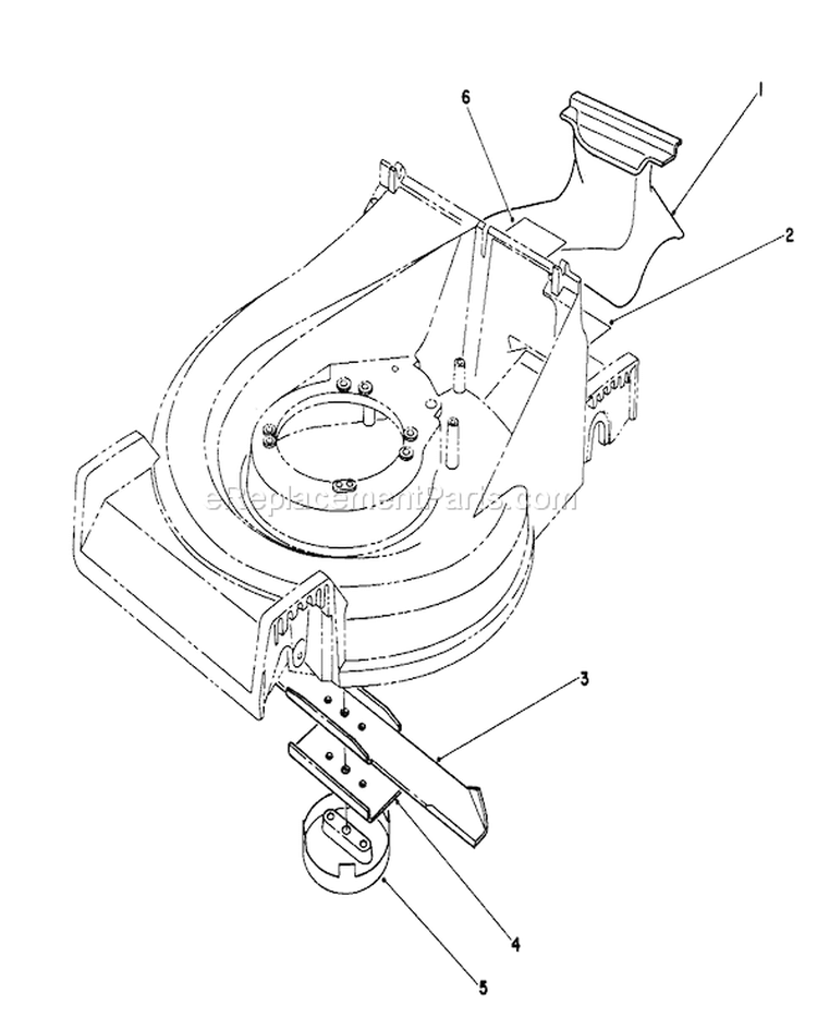 Mulching Kit Diagram and Parts List for 26625BG 2000001-2999999 - 1992 Toro Lawn Mower