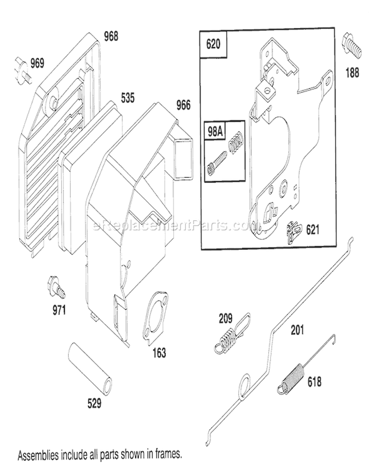 Page E Diagram and Parts List for 26630BC 4900001-4999999 - 1994 Toro Lawn Mower