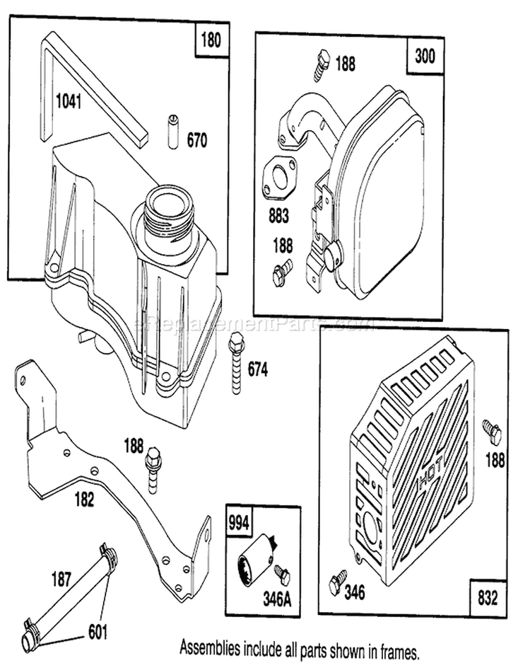 Page H Diagram and Parts List for 26630BC 5900001-5999999 - 1995 Toro Lawn Mower