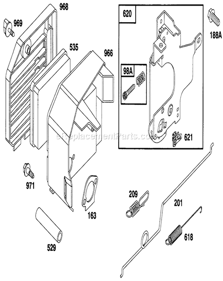 Page E Diagram and Parts List for 26630B 3900001-3999999 - 1993 Toro Lawn Mower
