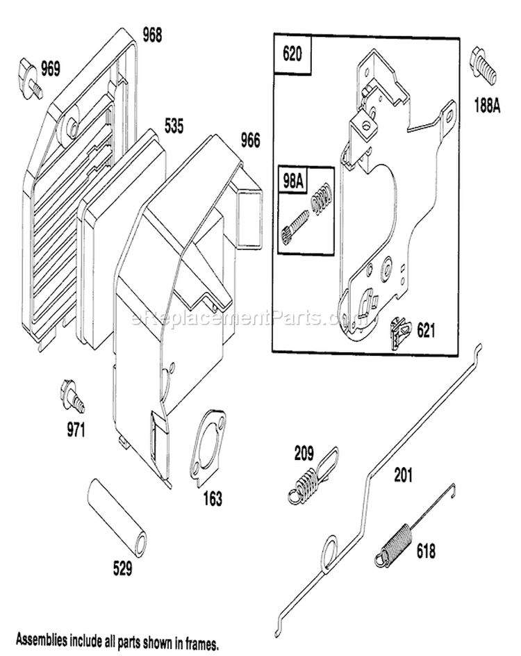 Page E Diagram and Parts List for 26630B 4900001-4999999 - 1994 Toro Lawn Mower