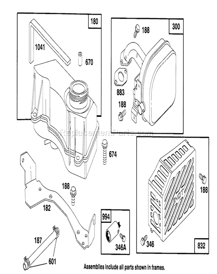 Page H Diagram and Parts List for 26630B 4900001-4999999 - 1994 Toro Lawn Mower