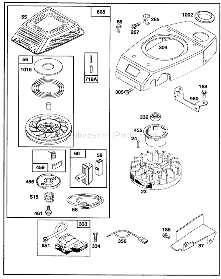 Page G Diagram and Parts List for 26631B 3900001-3999999 - 1993 Toro Lawn Mower