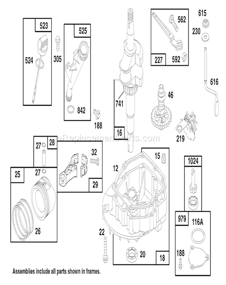 Page C Diagram and Parts List for 26632 7900001-7999999 - 1997 Toro Lawn Mower