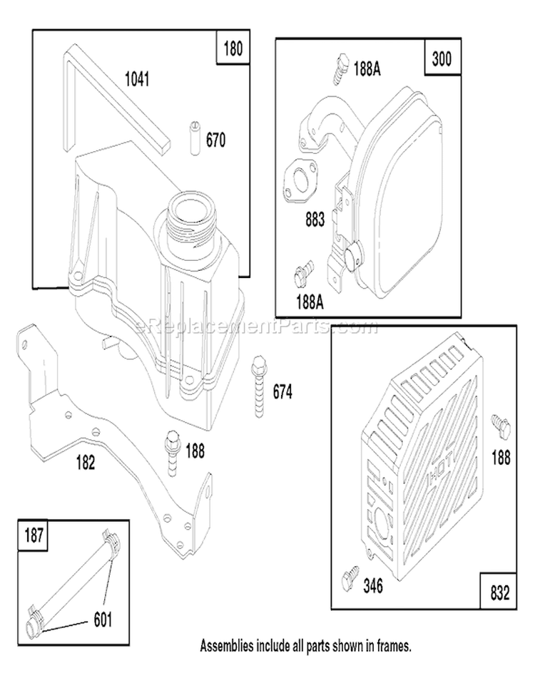 Page H Diagram and Parts List for 26632 7900001-7999999 - 1997 Toro Lawn Mower