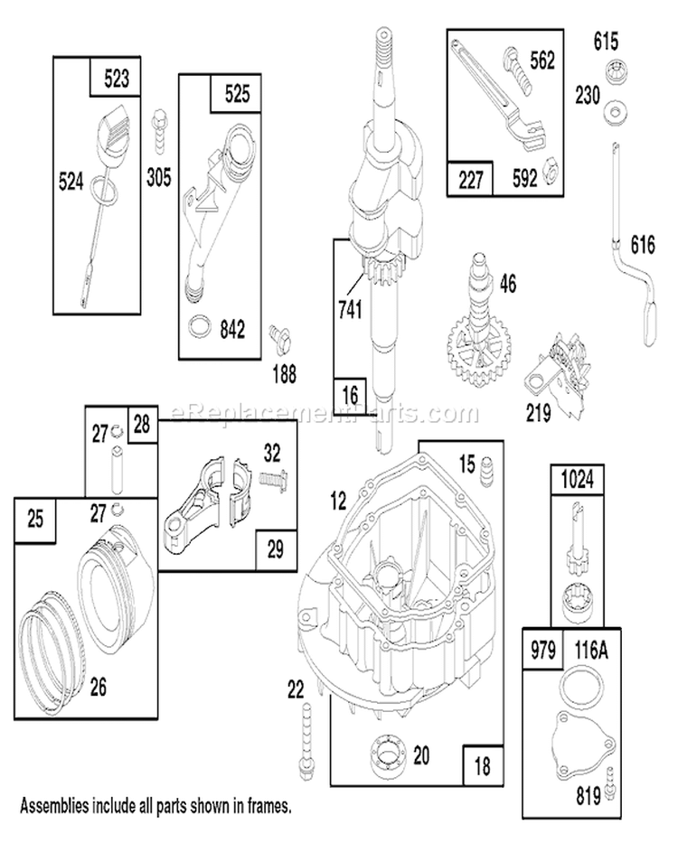 Page G Diagram and Parts List for 26633B 6900001-6999999 - 1996 Toro Lawn Mower