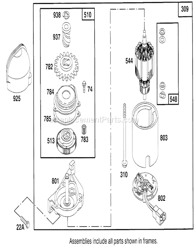 Page I Diagram and Parts List for 26635BC 5900001-5999999 - 1995 Toro Lawn Mower