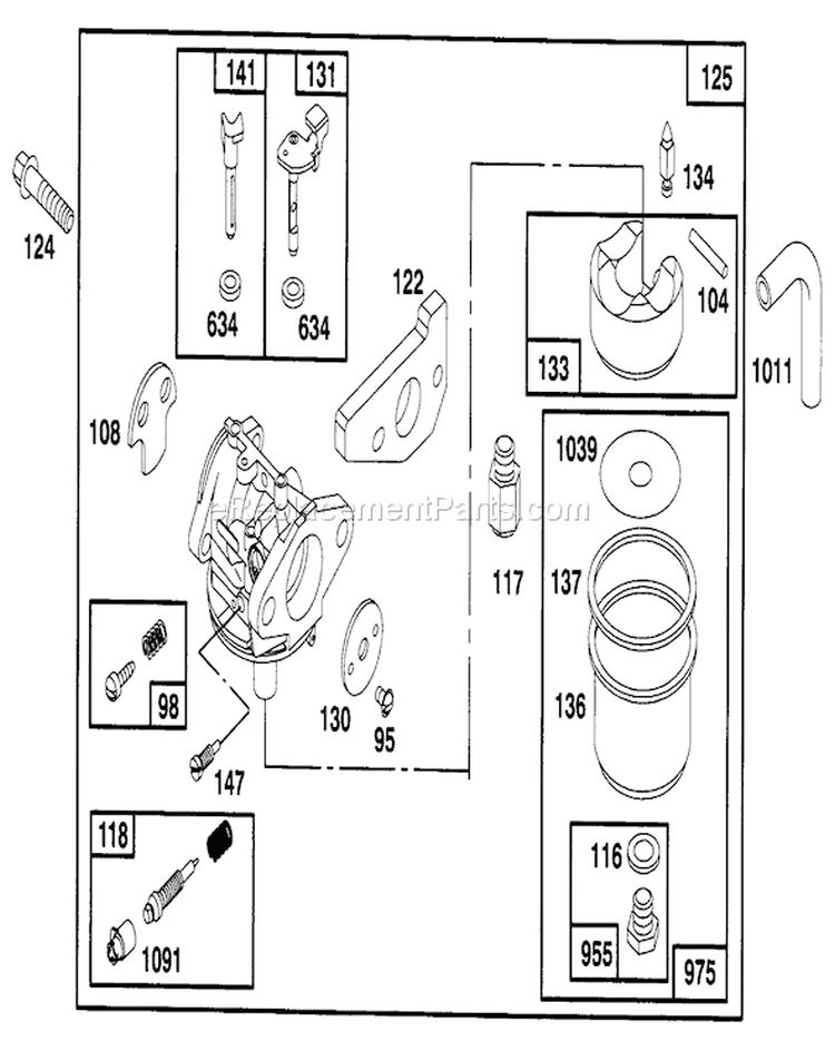 Page G Diagram and Parts List for 26636B 6900001-6999999 - 1996 Toro Lawn Mower