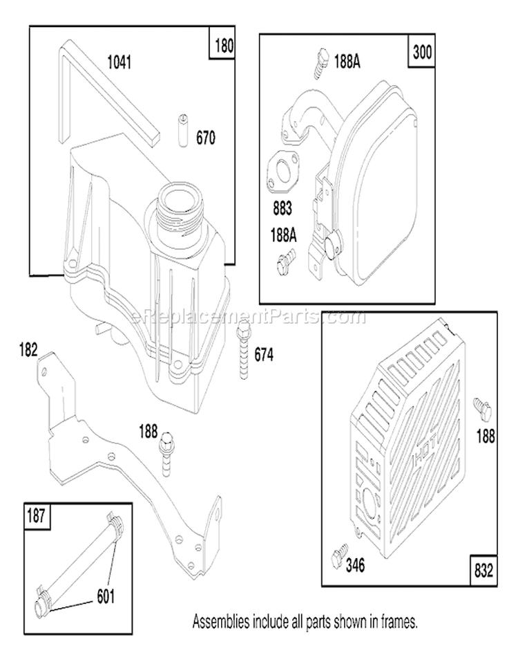 Page H Diagram and Parts List for 26636 7900001-7999999 - 1997 Toro Lawn Mower